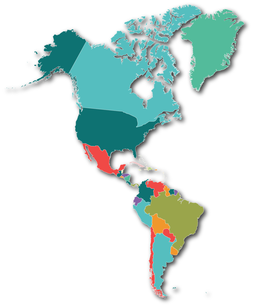 Mapa da Américas